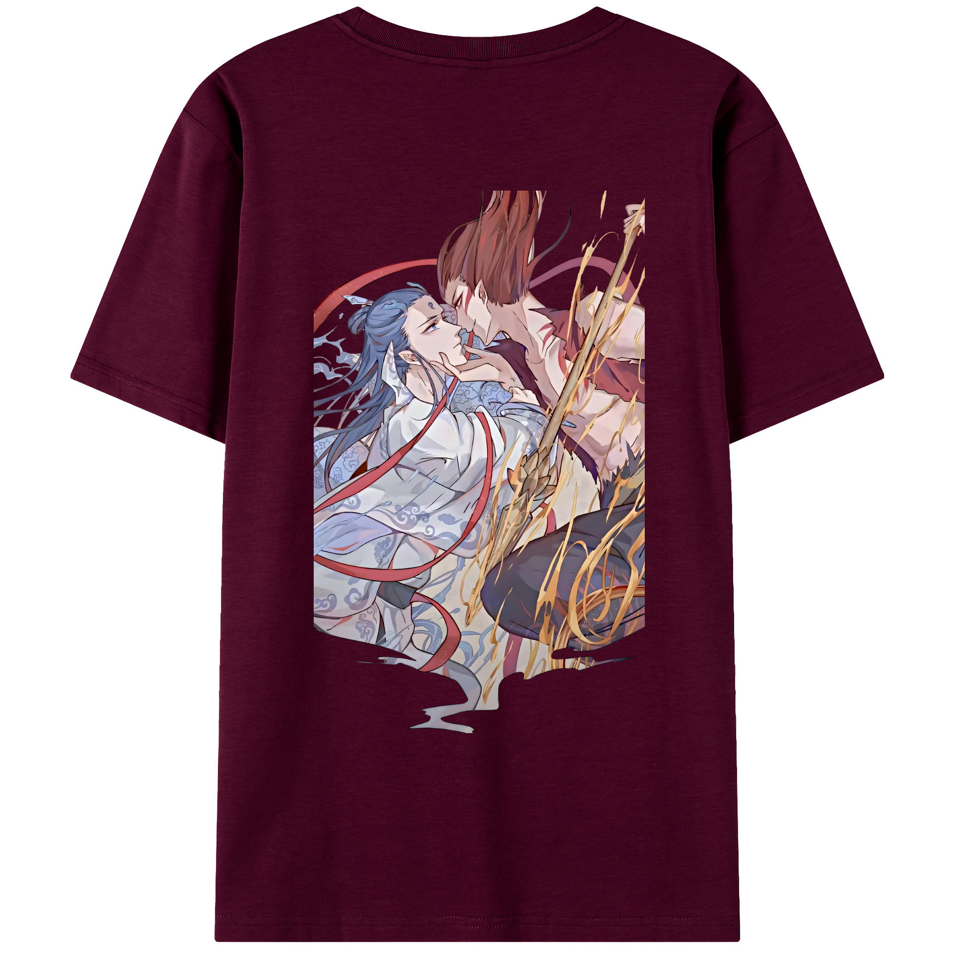 （画像用） Ne Zha 2 ナタ 魔童の大暴れ レディース半袖Tシャツ(バックプリント)
